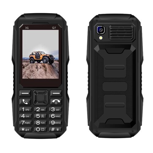 Téléphone Portable à Touches 3G Double SIM 3600mAh avec Touche SOS Noir YONIS