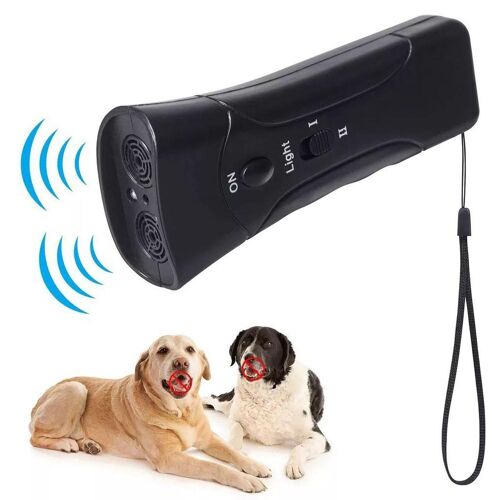 Lampe Torche Led Et Répulsif Ultrasonique Pour Chien Portable Yonis