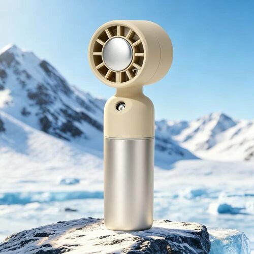 Ventilateur Brumisateur Portable Double Fonction 2000mAh 4 Vitesses Orange Orange YONIS