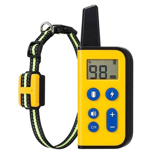 Collier De Dressage Pour Chien Télécommandé 800 M Étanche 5 Niveaux 3 Modes Kaki Yonis