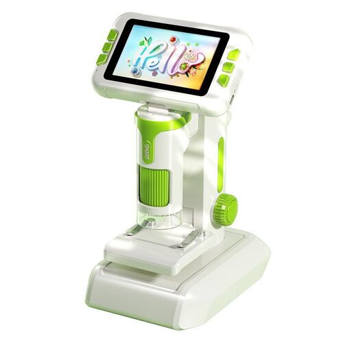 Microscope Électronique Pour Enfants à Écran HD 4 Pouces 1600x Photo et Vidéo Vert YONIS