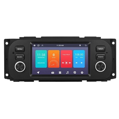 Autoradio Android 13 5 Pouces GPS Bluetooth Wi-Fi et Recopie d'Écran RAM 2 Go ROM 64 Go YONIS