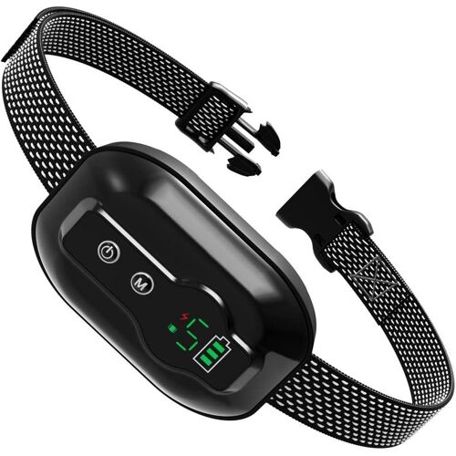 Collier Antiaboiement Pour Chien Étanche 5 Sensibilités Détection Intelligente Noir Yonis