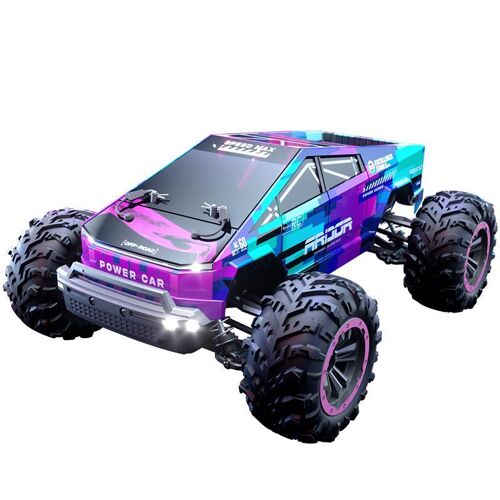 Voiture Télécommandée Tout Terrain 4x4 38 km/h Autonomie 15 à 18 min Violet YONIS
