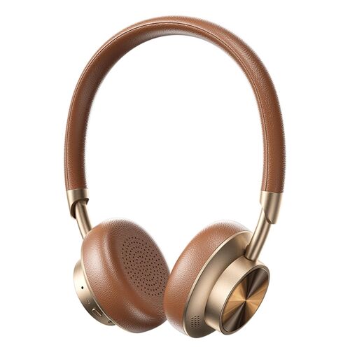 Casque Audio Sans Fil BT5.4 Autonomie 30 h Haut-Parleurs 40 mm Marron YONIS