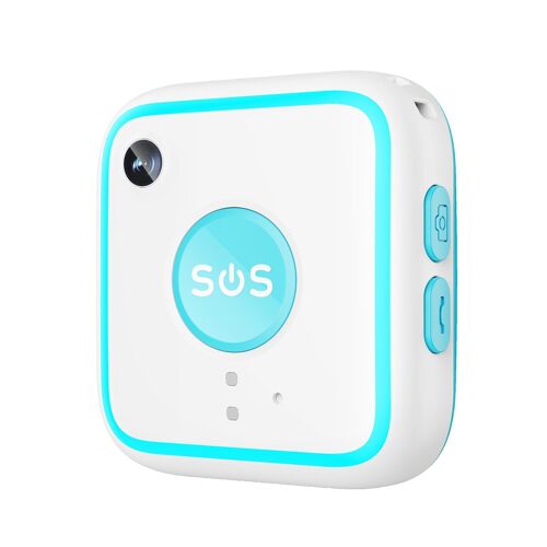 Pendentif Traceur GPS 4G SOS avec Détection de Chute IP67 Blanc YONIS