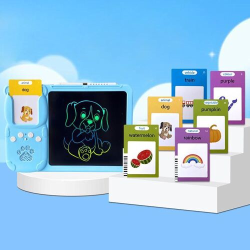 Tablette de Dessin LCD 8,5 Pouces pour Enfant 112 Cartes Audio en Anglais YONIS