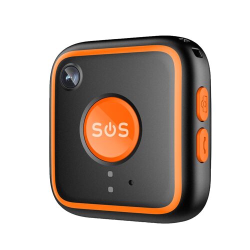 Pendentif Traceur GPS 4G SOS avec Détection de Chute IP67 Noir YONIS