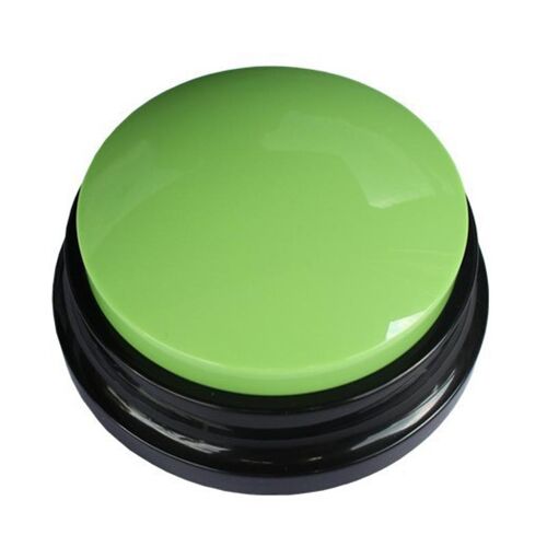 Bouton De Communication Pour Chien Enregistrement Vocal Personnalisable 30 S Vert Yonis