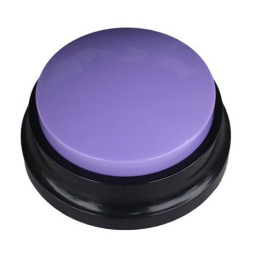 Bouton De Communication Pour Chien Enregistrement Vocal Personnalisable 30 S Violet Yonis