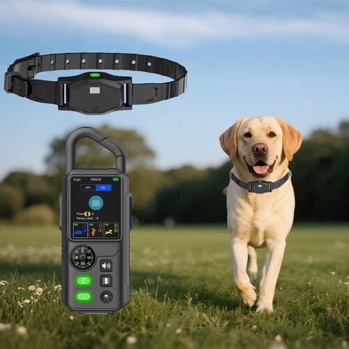 Collier De Dressage Pour Chien Avec Clôture Électronique Et Récepteur Étanche Ipx7 Yonis