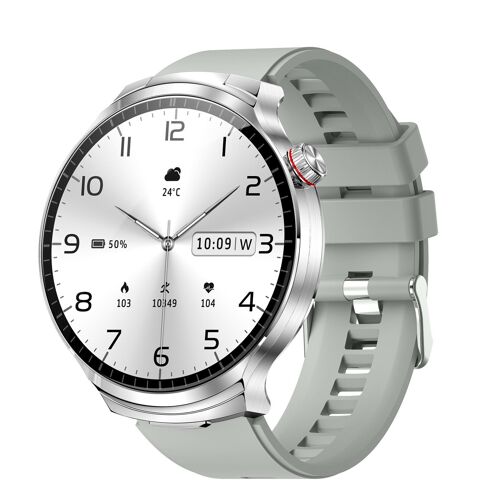 Montre Connectée 2 en 1 avec Écouteurs Bluetooth Suivi Cardiaque IP67 Argent YONIS