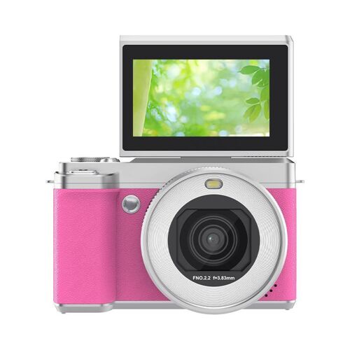 Appareil Photo Numérique 5K Écran HD Pivotant 180° Zoom 18X WiFi Rose YONIS