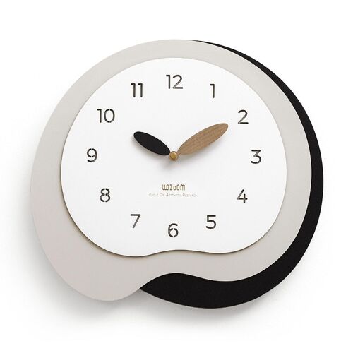 Horloge Murale Décorative Design Irrégulier Silencieuse en Bois 38 x 35 cm YONIS