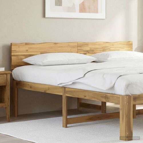 vidaXL Tête de lit en bois brut ROSTOCK Blanc 200 cm