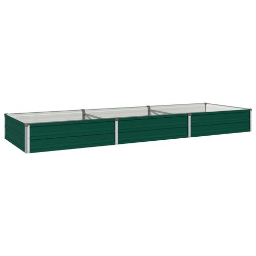vidaXL Jardin surélevé Vert 240 x 80 x 24 cm acier laminé à froid