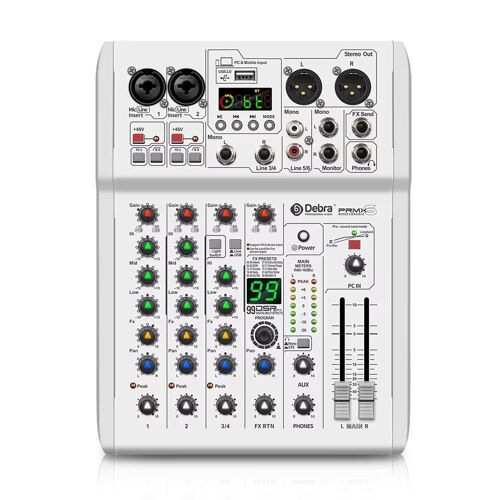 Mixeur Audio 4 Canaux avec 99 Réverbérations DSP et Bluetooth 5.0 YONIS