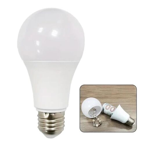 Tirelire en Forme d'Ampoule pour Billets et Pièces 12 x 6 cm YONIS