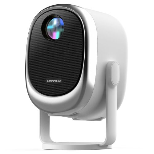 Vidéoprojecteur 1280x720P Android 9.0 Mise au Point Automatique WiFi6 Blanc YONIS