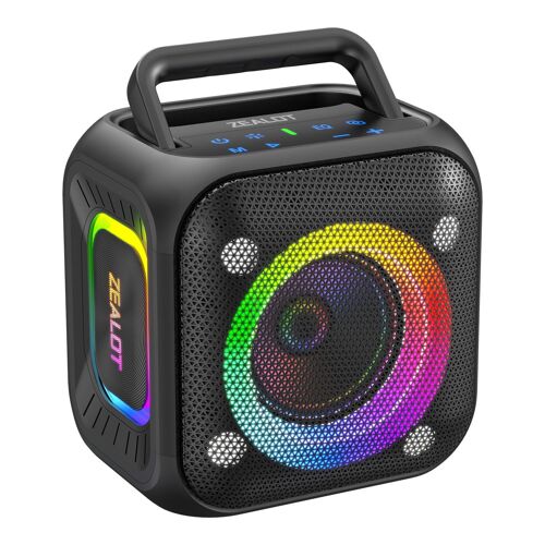 Enceinte Bluetooth Portable 30 W Stéréo IPX6 RGB 6000 mAh Noir YONIS