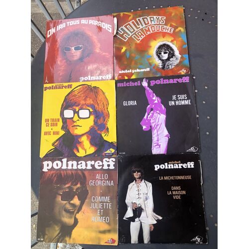 Lot De Six 45-Tours Michel Polnareff