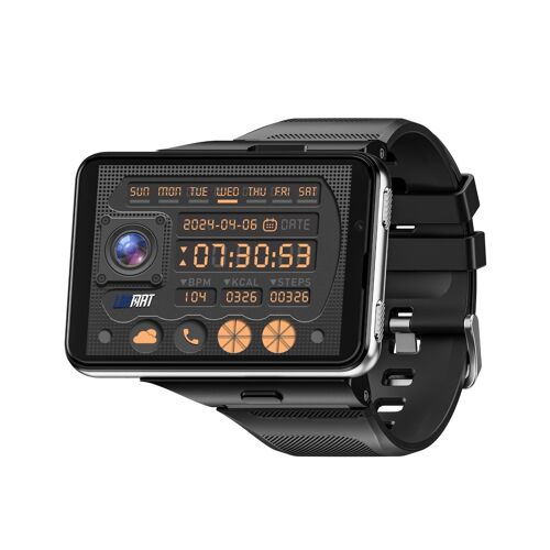 Montre Connectée Autonome 4G Écran 2.88 Pouces 6 Go 128 Go Android 11 Argent YONIS