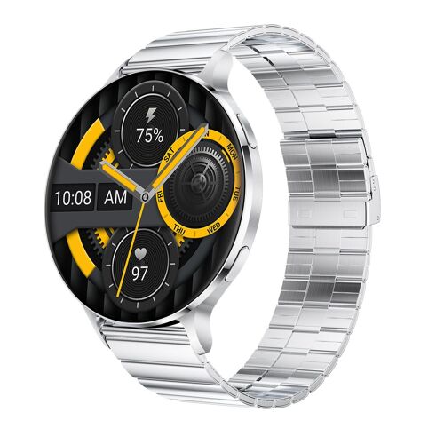 Montre Connectée Ronde AMOLED 1.75 Pouce Appels Bluetooth Suivi Santé YONIS