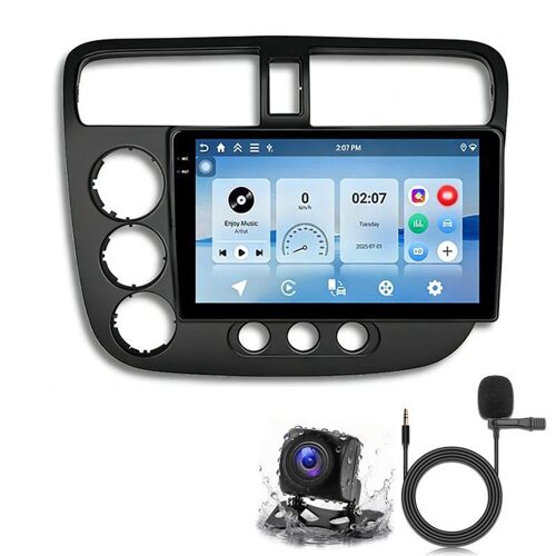 Autoradio Android 15 9 Pouces GPS Pour Honda Civic 2001 à 2005 4 Go 128 Go YONIS