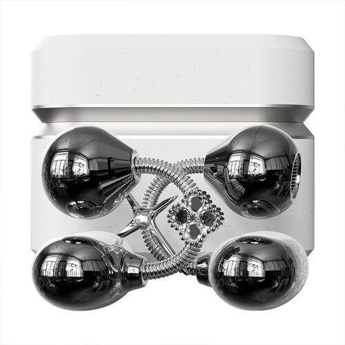 Écouteurs Bluetooth À Clip D'Oreille À Ressort Avec Réduction De Bruit ENC Blanc YONIS