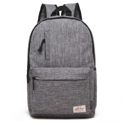 Sac À Dos Pour Ordinateur Portable En Toile Jusqu'à 13.3 Pouces Compartiment Dédié Gris YONIS