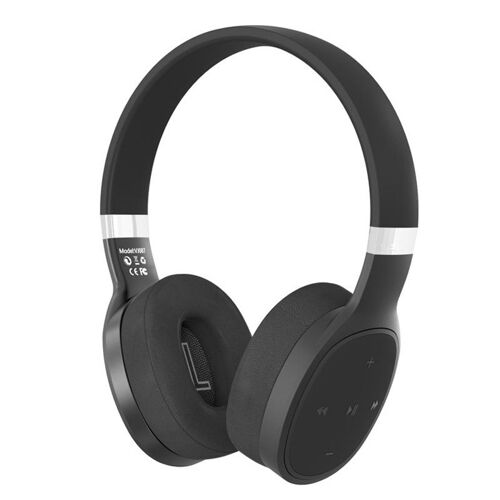 Casque Bluetooth Sans Fil Pour Jeu Vidéo Pliable 40 mm Basses Renforcées 8 à 10 h Noir YONIS