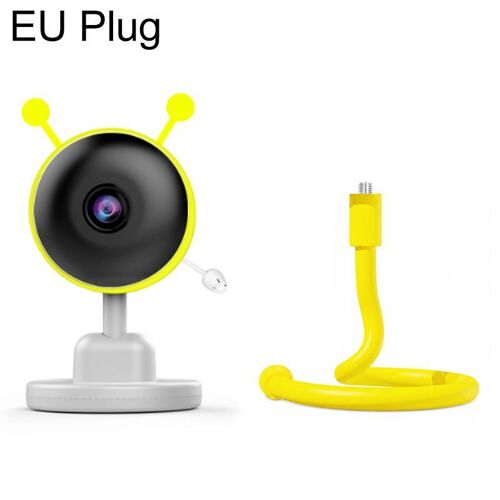 Caméra De Surveillance Bébé Wi-Fi 1080p Vision Nocturne Audio Bidirectionnel Jaune Yonis