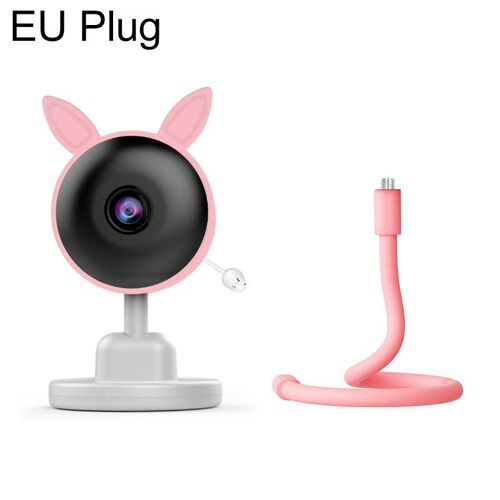 Caméra De Surveillance Bébé Wi-Fi 1080p Vision Nocturne Audio Bidirectionnel Rose Yonis