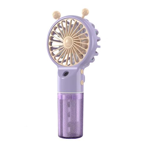 Mini Ventilateur Brumisateur Portable Rechargeable USB 4 Vitesses Violet YONIS