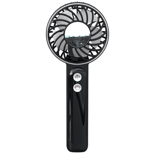 Ventilateur Portable Rechargeable Silencieux USB Type-C 1200 mAh 3 Vitesses Noir YONIS