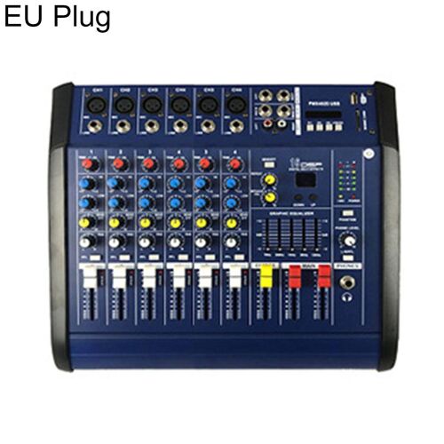 Table De Mixage Amplifiée 6 Canaux 2×250 W Avec Bluetooth Et Lecteur MP3 YONIS