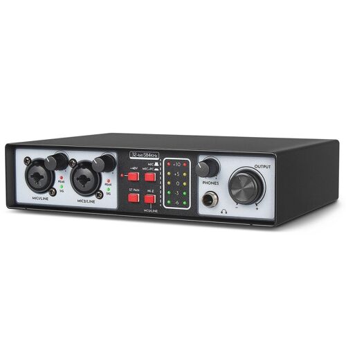 Interface Audio 2 Entrées 2 Sorties Pour Diffusion En Direct USB-C 48V 32-bit/384kHz YONIS