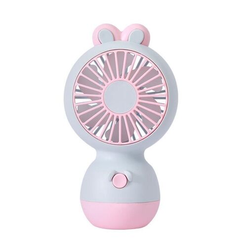 Ventilateur de Bureau et Portable USB Rechargeable Lapin Bleu Clair Bleu YONIS