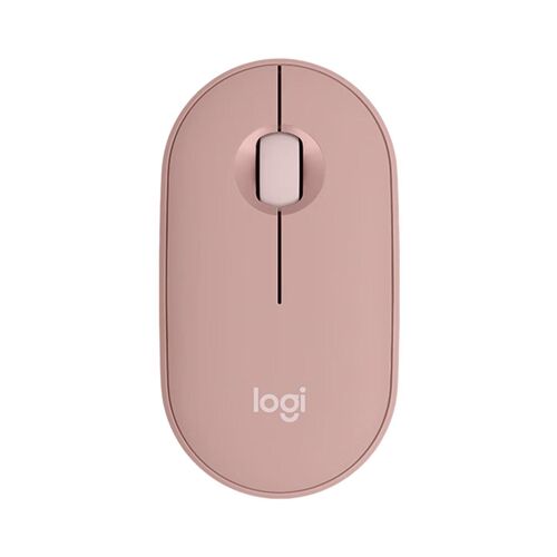 Souris Sans Fil Bluetooth 4000 DPI Double Mode Pour 3 Appareils Rose YONIS