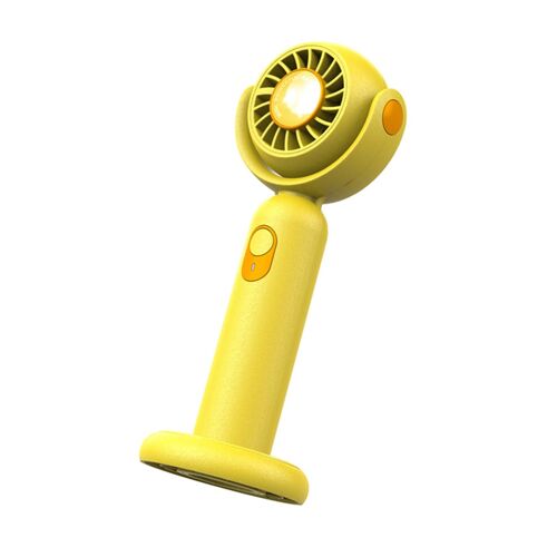 Ventilateur Électrique De Cou Flux D'air Orientable À 130° Autonomie 3 À 10h Jaune YONIS