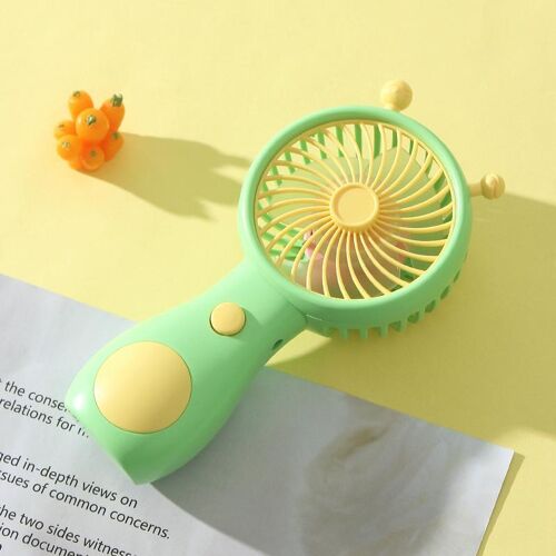 Mini Ventilateur Portable Rechargeable USB En Forme D'Escargot Violet Vert YONIS