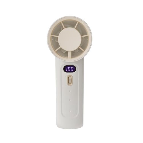 Ventilateur De Bureau Portable à Turbine 100 Vitesses Batterie 4000mAh Silencieux Blanc YONIS