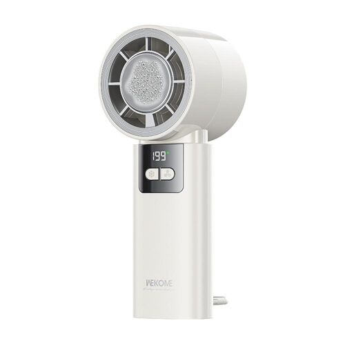 Ventilateur Portable à Main 200 Vitesses Batterie 3600mAh Type-C Autonomie 2 à 12 h Blanc YONIS