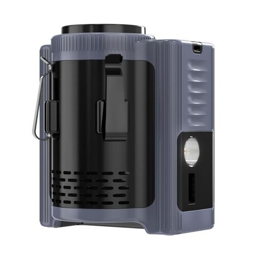Mini Ventilateur Portable À Suspendre Haute Vitesse 10000 mAh 5 Vitesses Gris YONIS