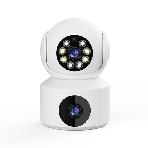 Caméra De Surveillance 1080P Rotative À 360° Vision Nocturne Double Objectif YONIS