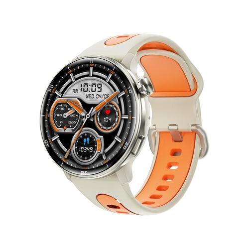 Montre Connectée Sport GPS AMOLED 1,43 pouce Appels Bluetooth Étanche IP68 Orange YONIS
