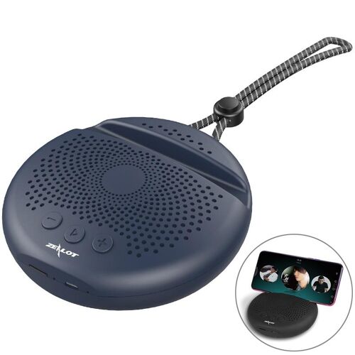 Enceinte Bluetooth Portable HiFi 12h Autonomie Support Carte TF & Appels Bleu Foncé YONIS