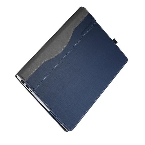 Sacoche Ordinateur Portable Anti-Chute En Cuir Pour Protection Optimale Bleu Foncé YONIS