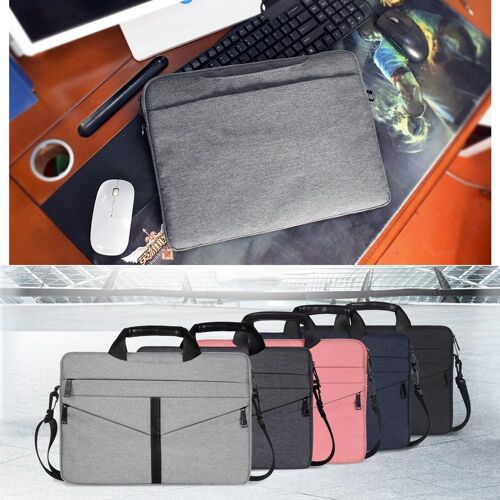 Sacoche Ordinateur Portable 14.1 Pouces Résistante Étanche Mode Affaires Gris foncé YONIS