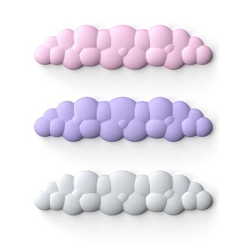 Tapis De Souris Ergonomique En Mousse À Mémoire Pour Un Confort Optimal Rose 2 YONIS